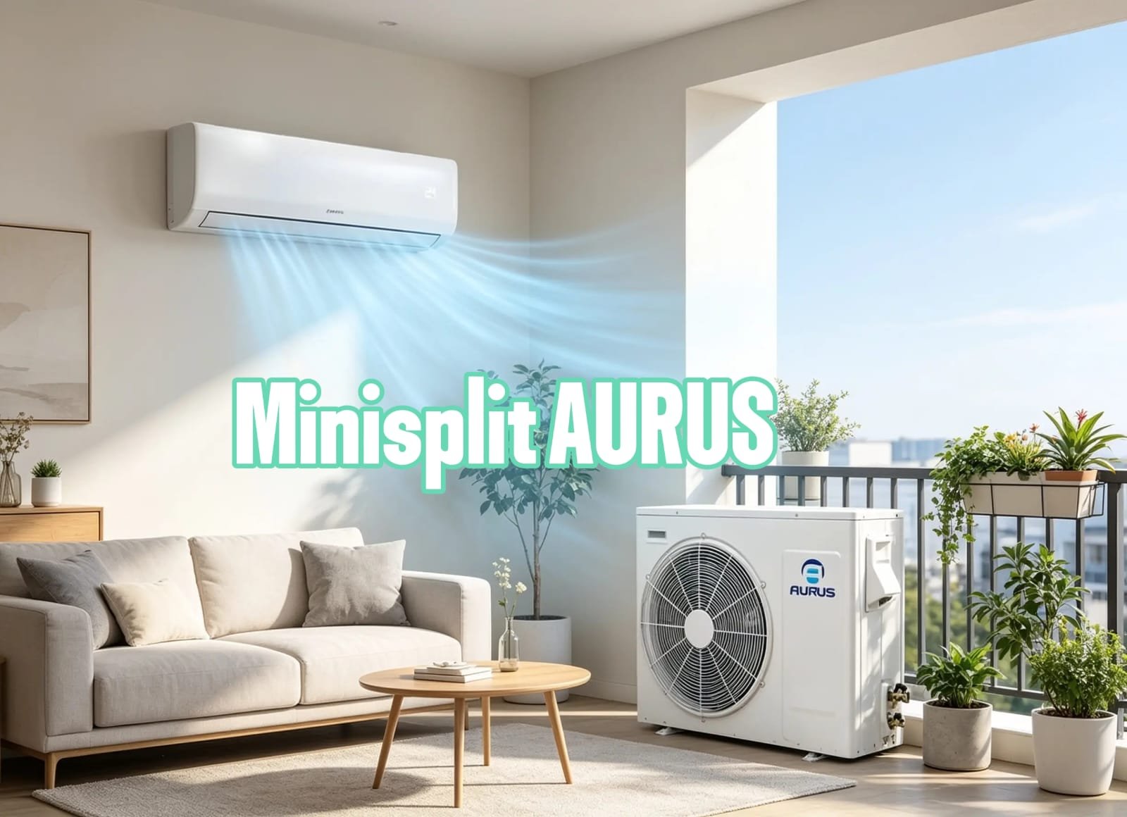 Minisplit Aurus 1 Ton Inverter Frio/Calor